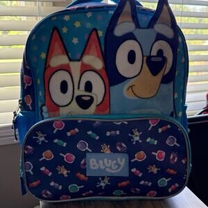 Bluey Blue School Backpack 14”